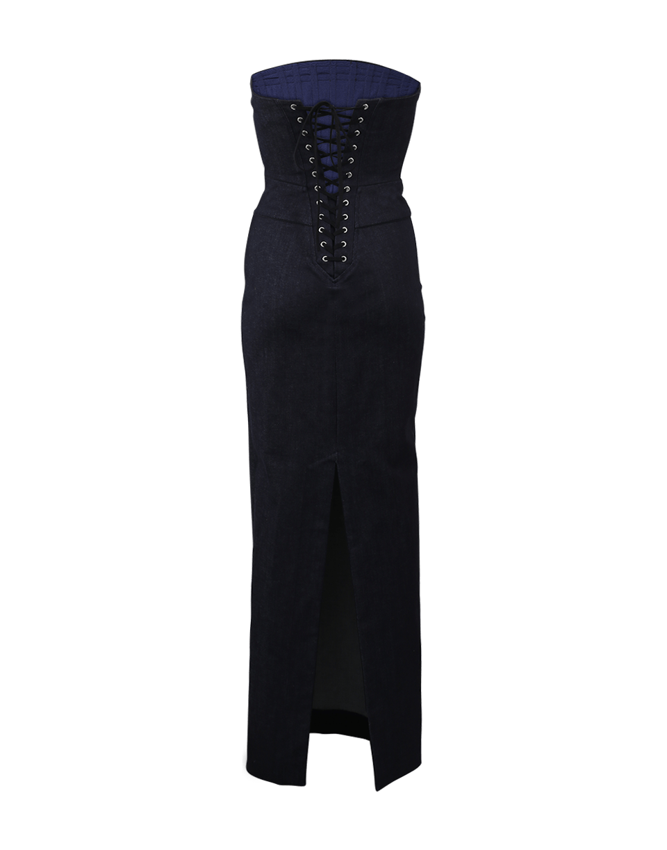 ADAM SELMAN-Corset Column Dress-
