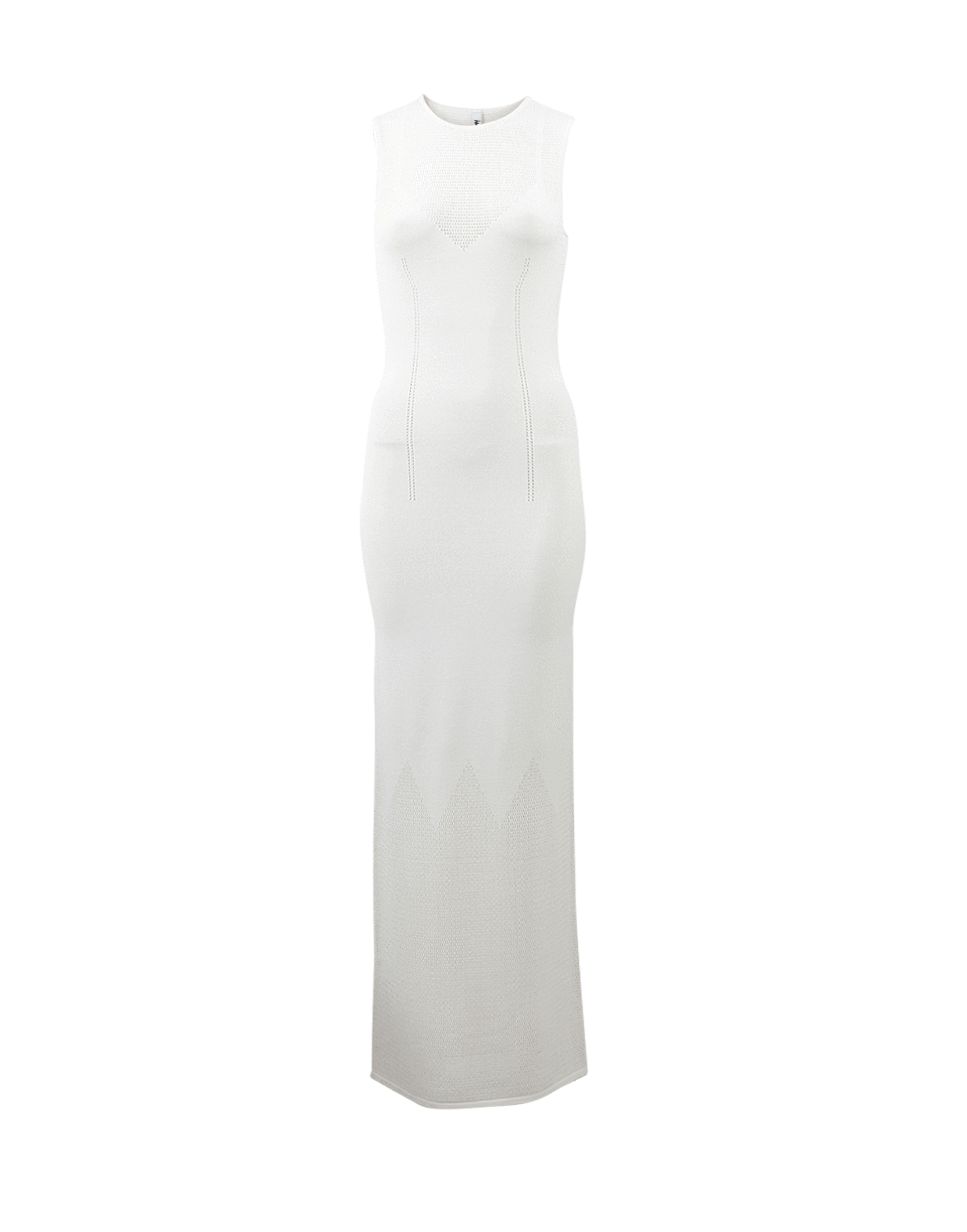 ADAM SELMAN-Pointelle Maxi Slip Dress-