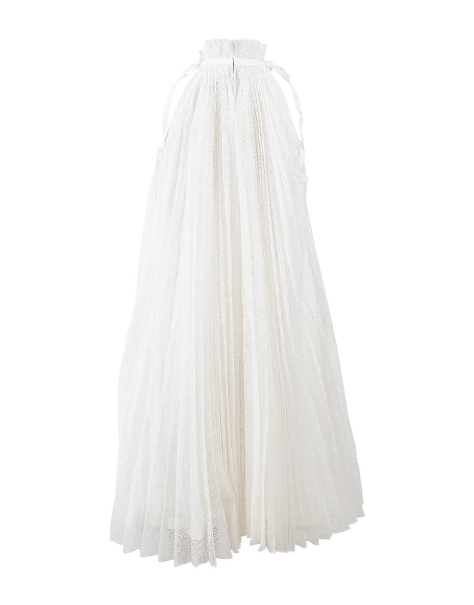 ADAM SELMAN-Pleated Floral Trapeze Dress-
