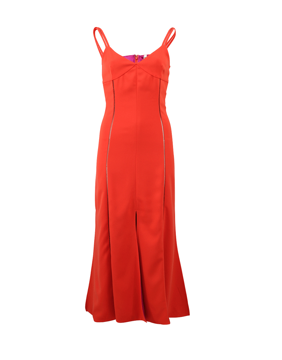 ADAM SELMAN-Split Bottom Slip Dress-