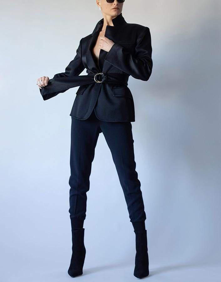 ADEAM-Belted Tailored Jacket-