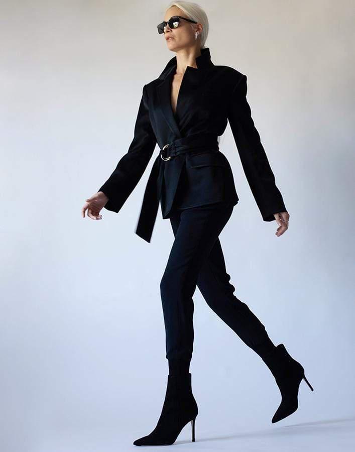 ADEAM-Belted Tailored Jacket-