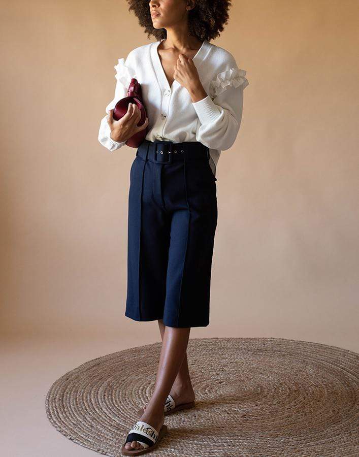 ADEAM-White Blossom Cardigan-