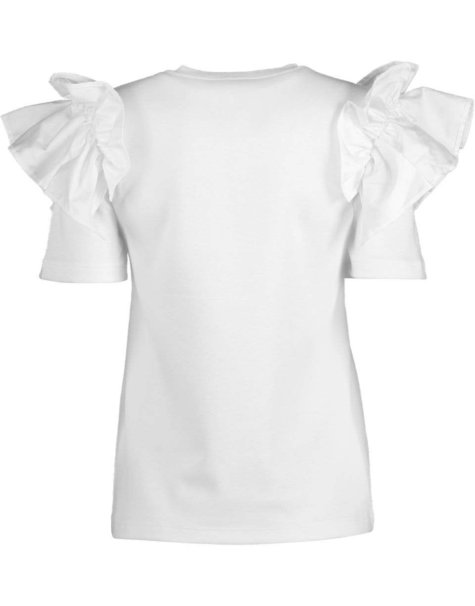 ADEAM-Short Sleeve Ruffle Tee Shirt-