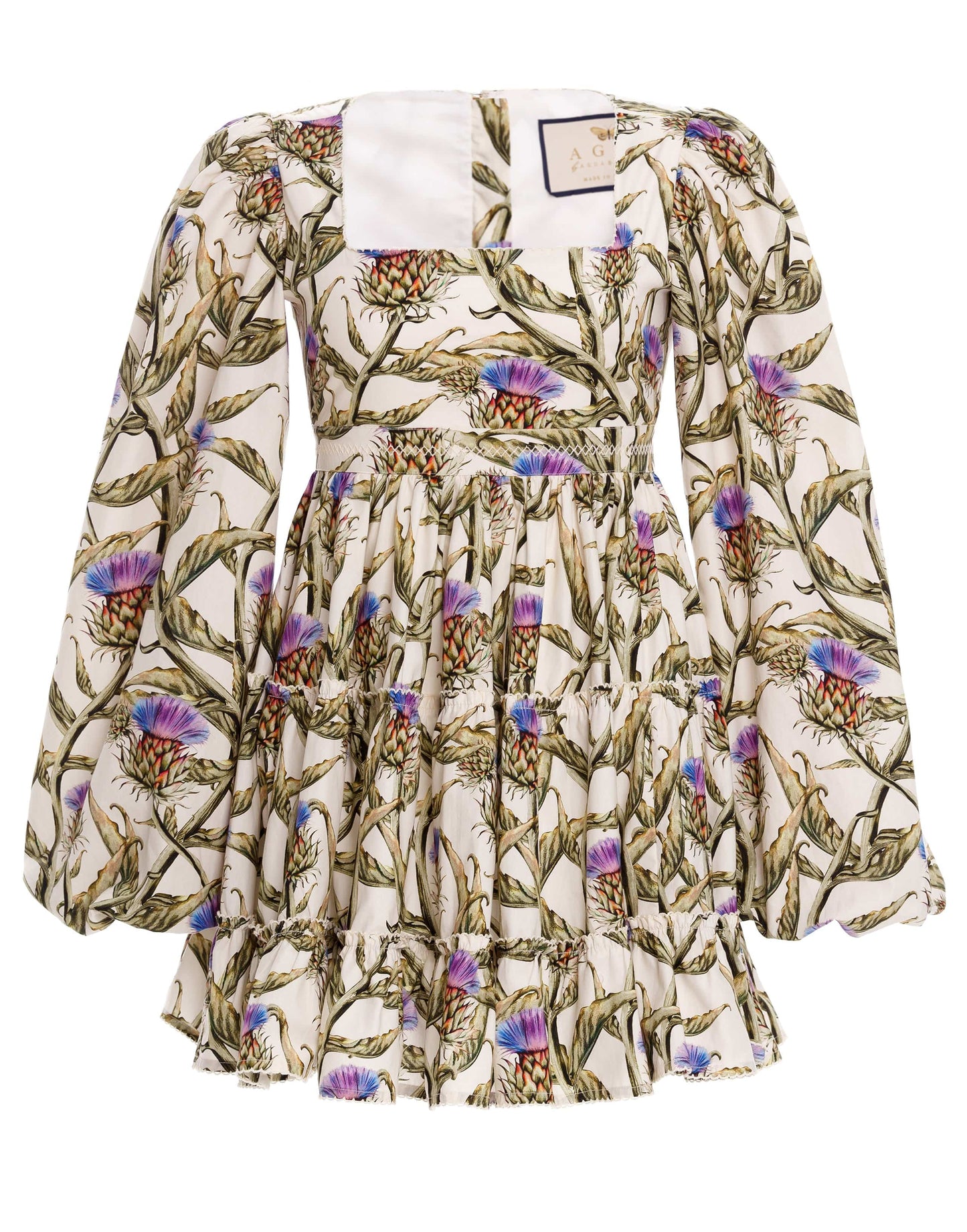 AGUA BY AGUA BENDITA-Avena Long Sleeve Mini Dress-