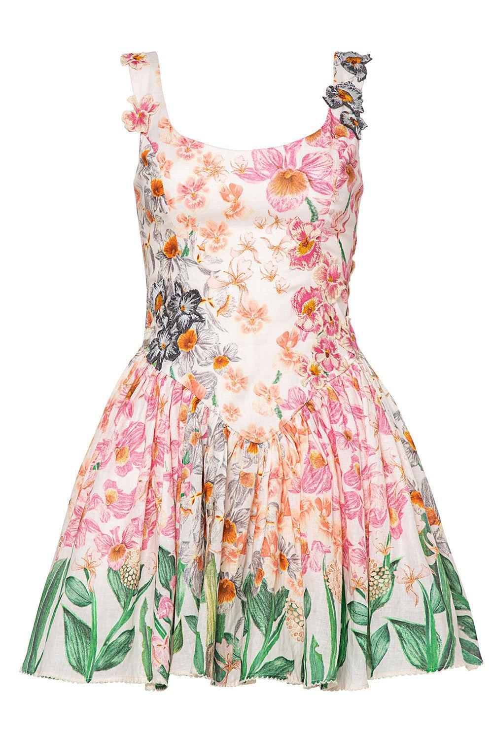 AGUA BY AGUA BENDITA-Pluma Jardinera Dress-