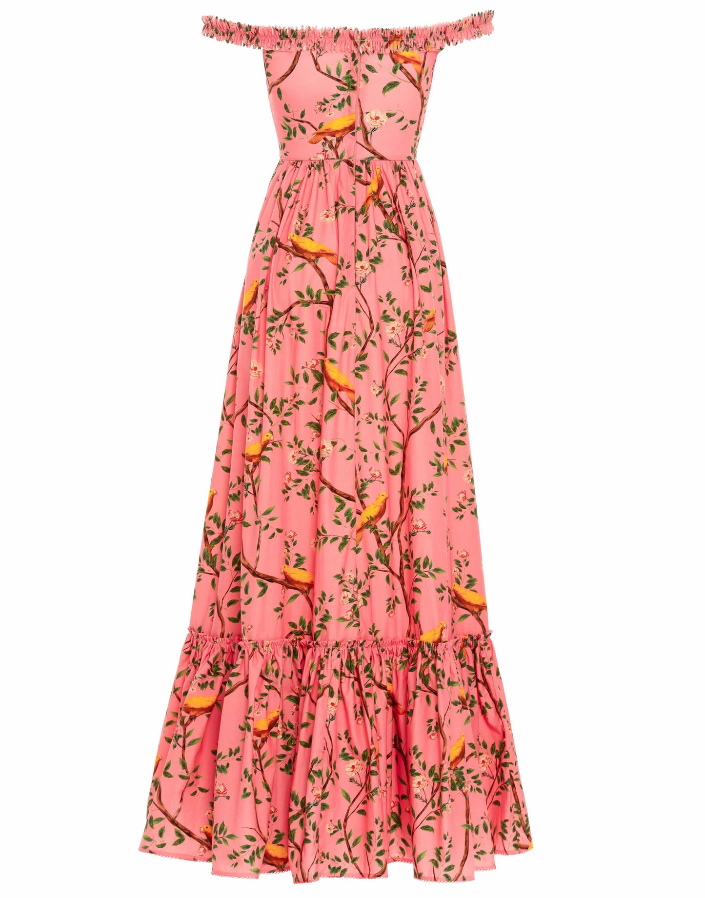 AGUA BY AGUA BENDITA-Achiote Off Shoulder Maxi Dress-