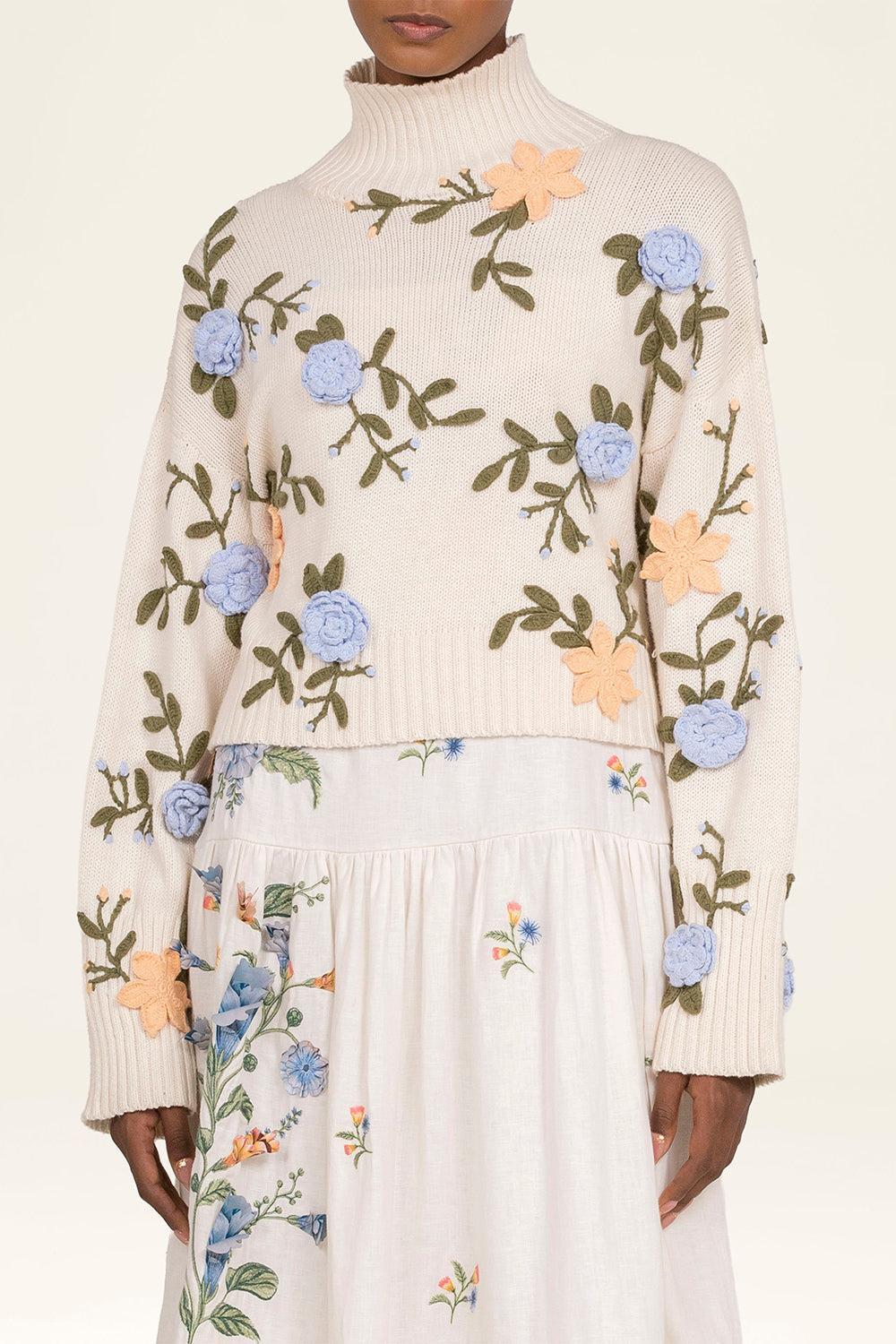 Arena Sweater-CREAM-XS-CLOTHINGTOPSWEATER-AGUA BY AGUA BENDITA