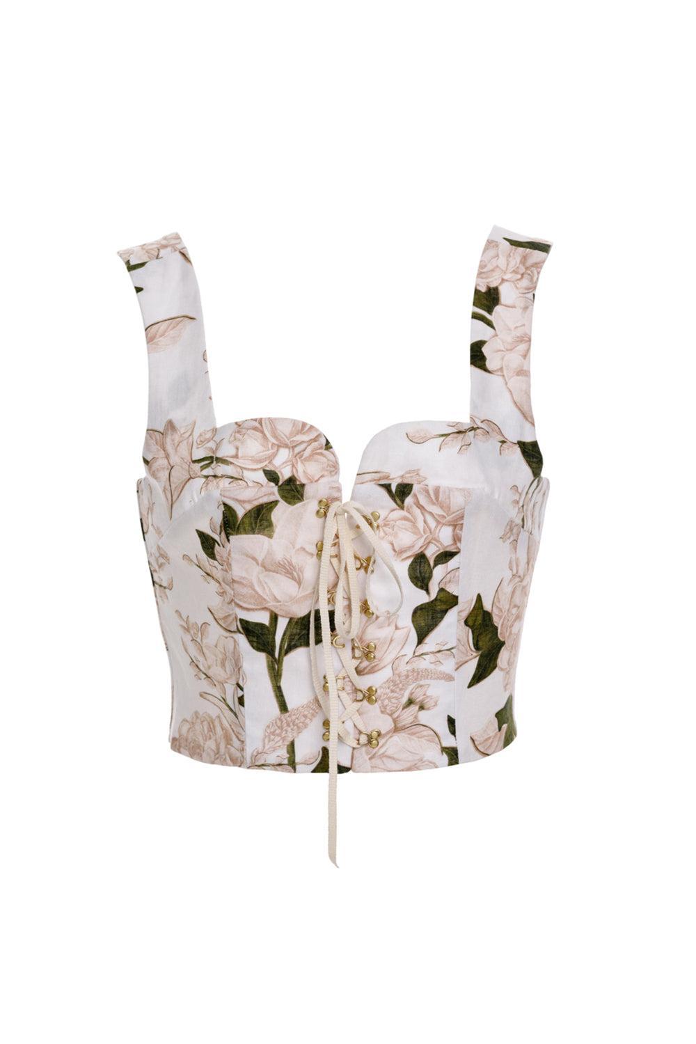 Cropped Corset Top-MULTI-XS-CLOTHINGTOPTANK-AGUA BY AGUA BENDITA