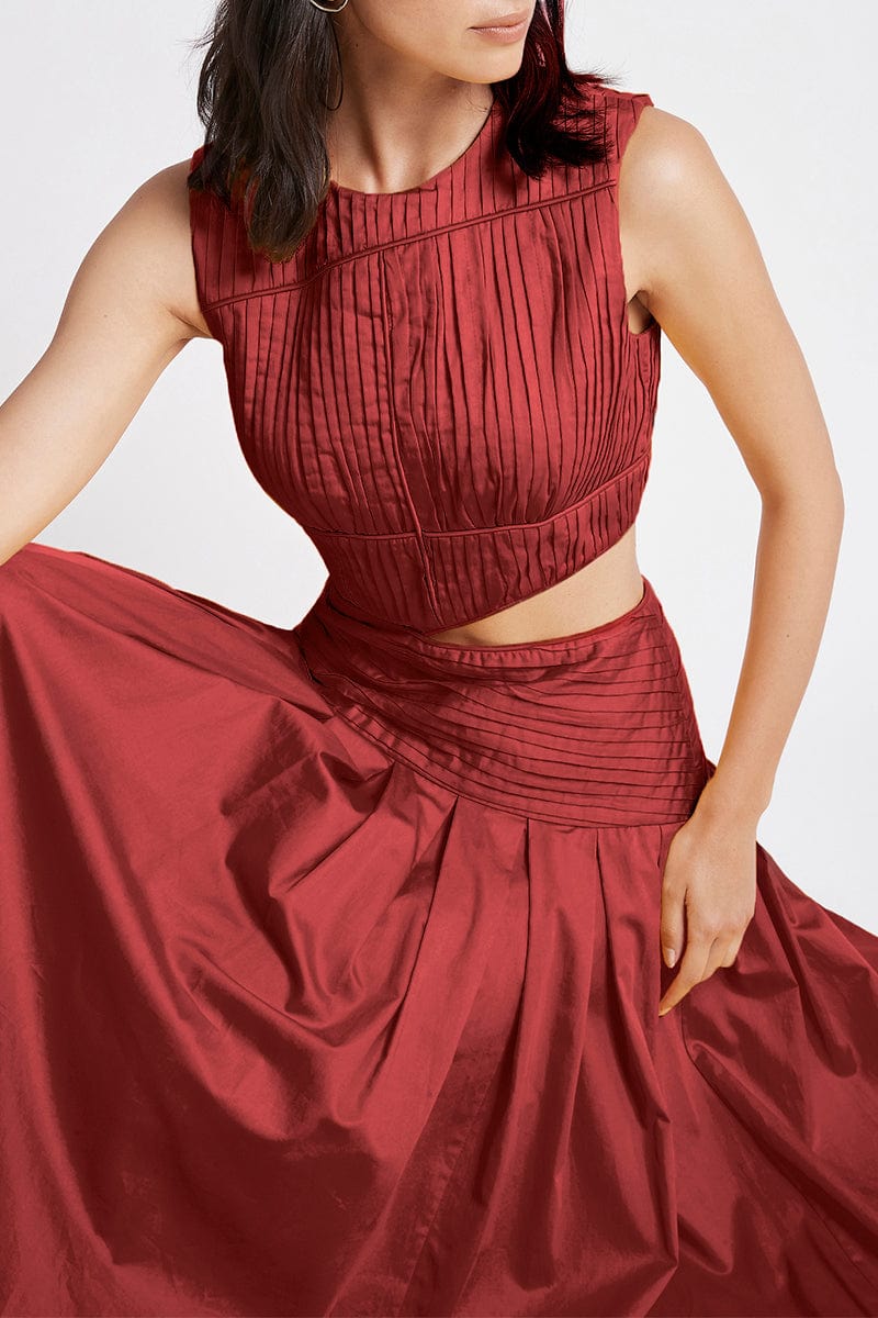 AJE-Cascade Cut Out Dress-