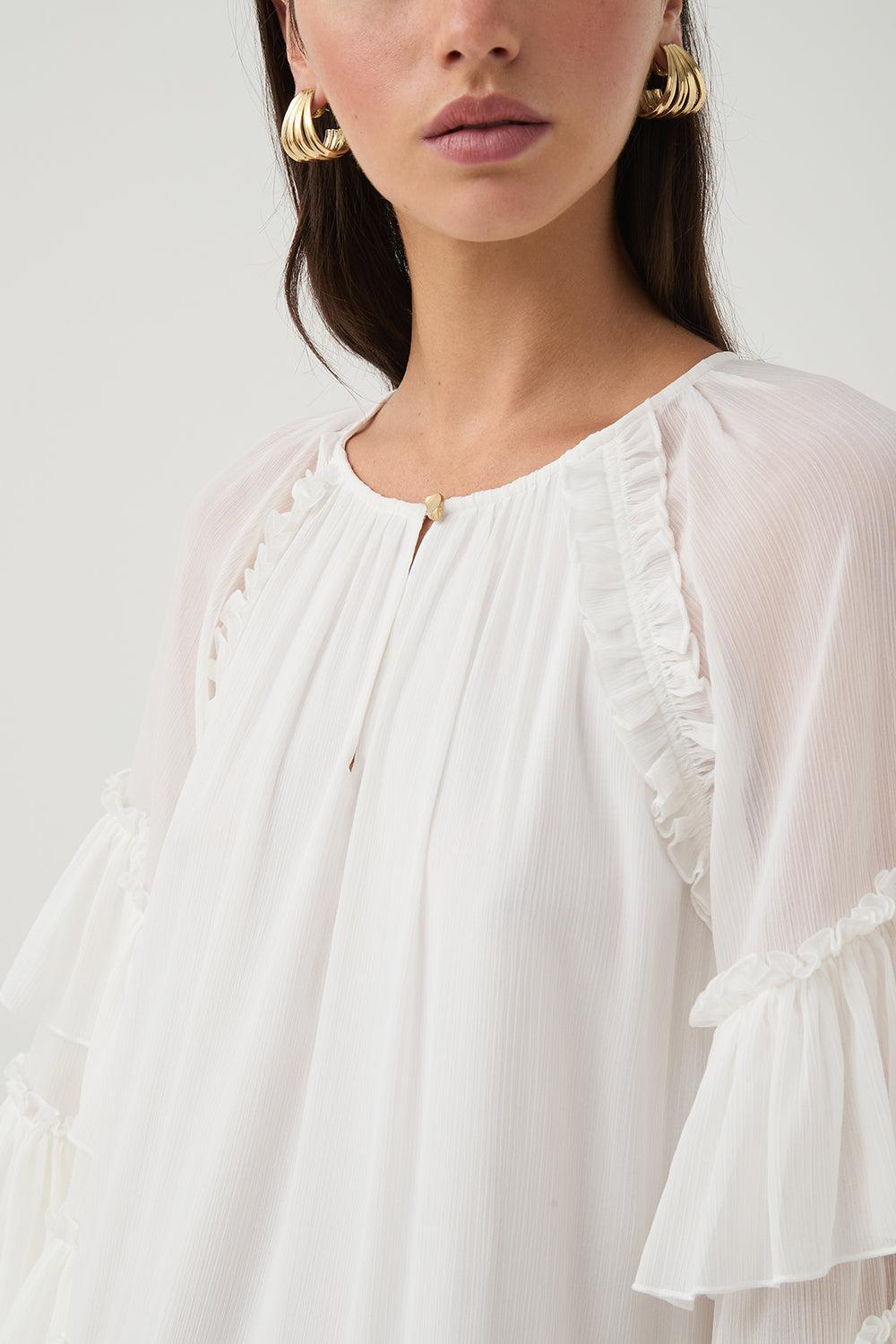 Mina Mini Dress-IVORY-0-CLOTHINGDRESSCASUAL-AJE