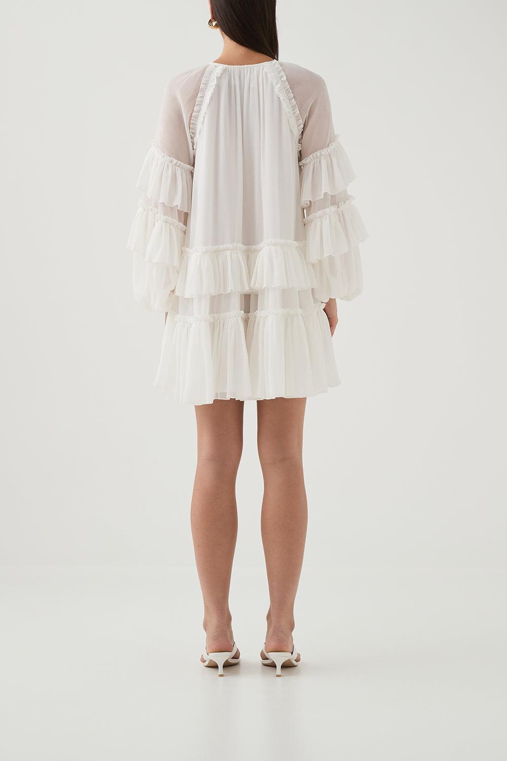 Mina Mini Dress-IVORY-0-CLOTHINGDRESSCASUAL-AJE