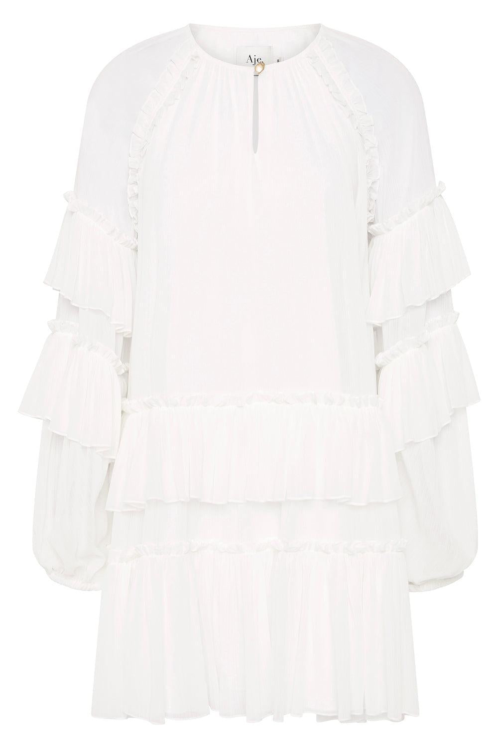 Mina Mini Dress-IVORY-0-CLOTHINGDRESSCASUAL-AJE