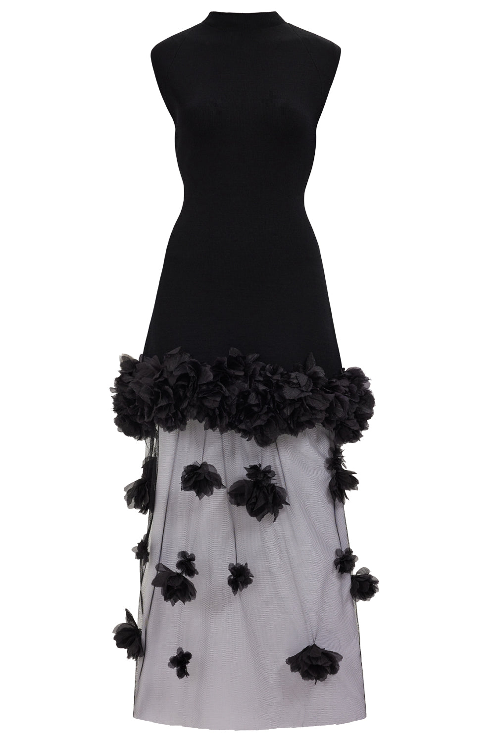 Fleura Midi Dress-BLACK-XS-CLOTHINGDRESSCOCKTAIL-AJE