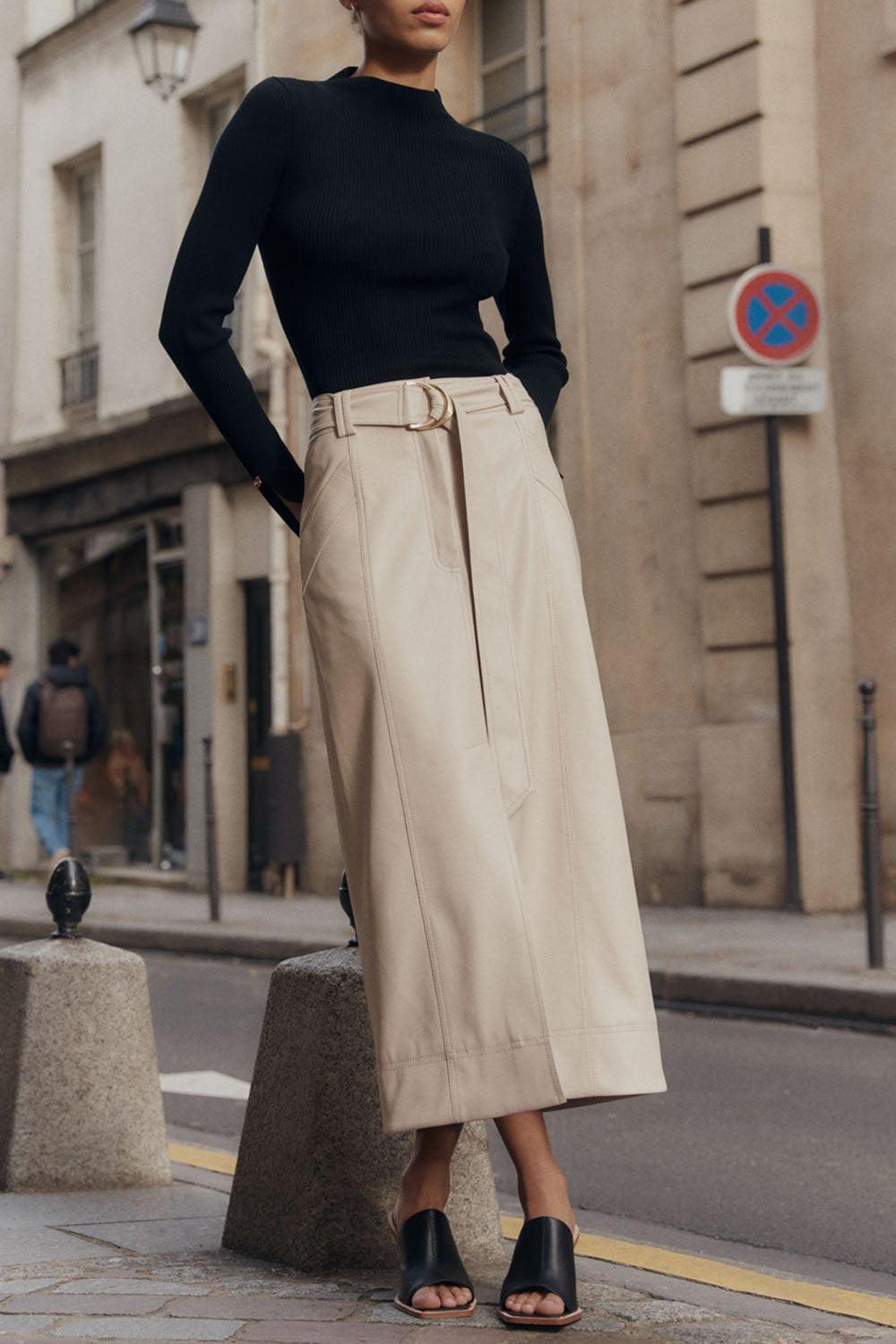 AJE-Flourisher Midi Skirt-