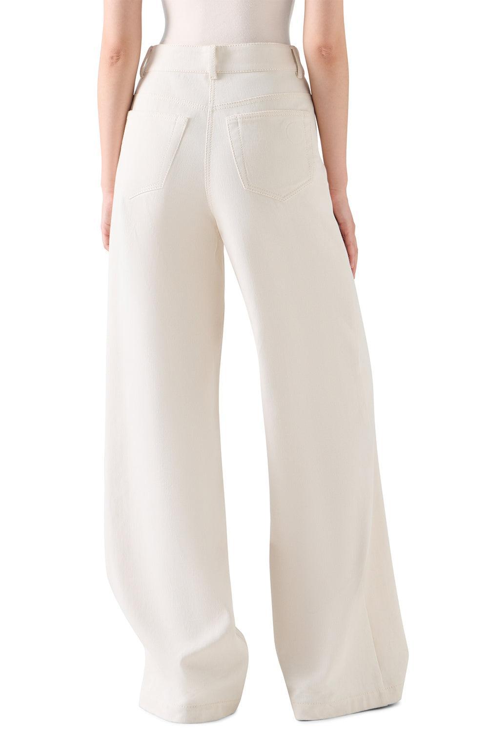 Cooper Wide Leg Pant-CREAM-2-CLOTHINGPANTWIDE LEG-AKRIS PUNTO