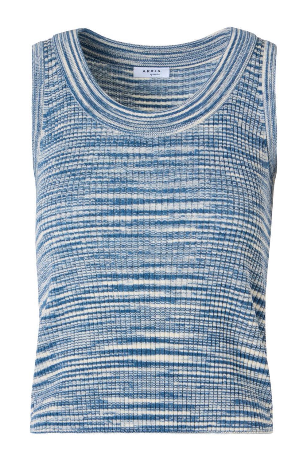  Ribbed Tank Top-BLUE-2-CLOTHINGTOPKNITS-AKRIS PUNTO 