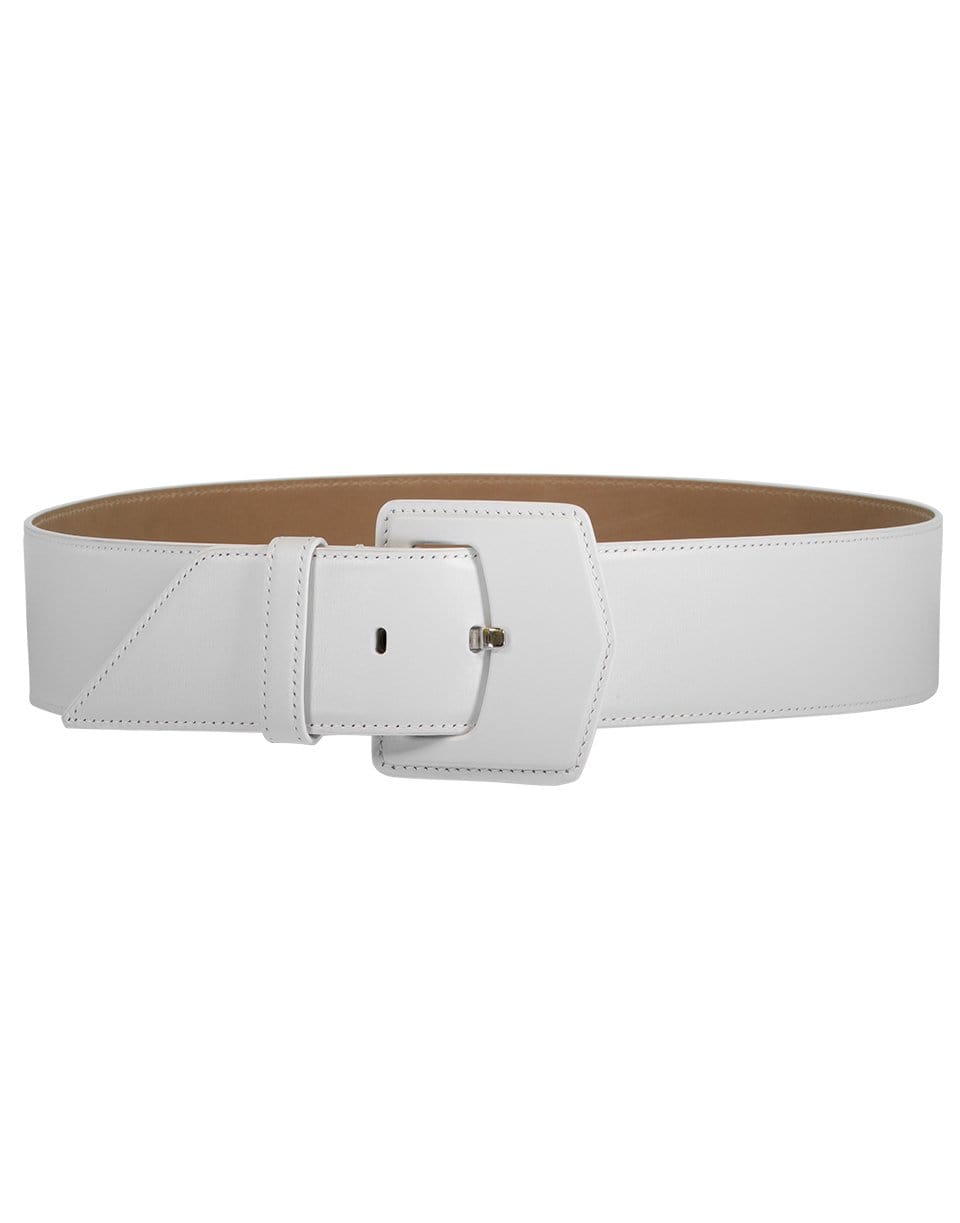 ALAÏA-White Geometric Belt-