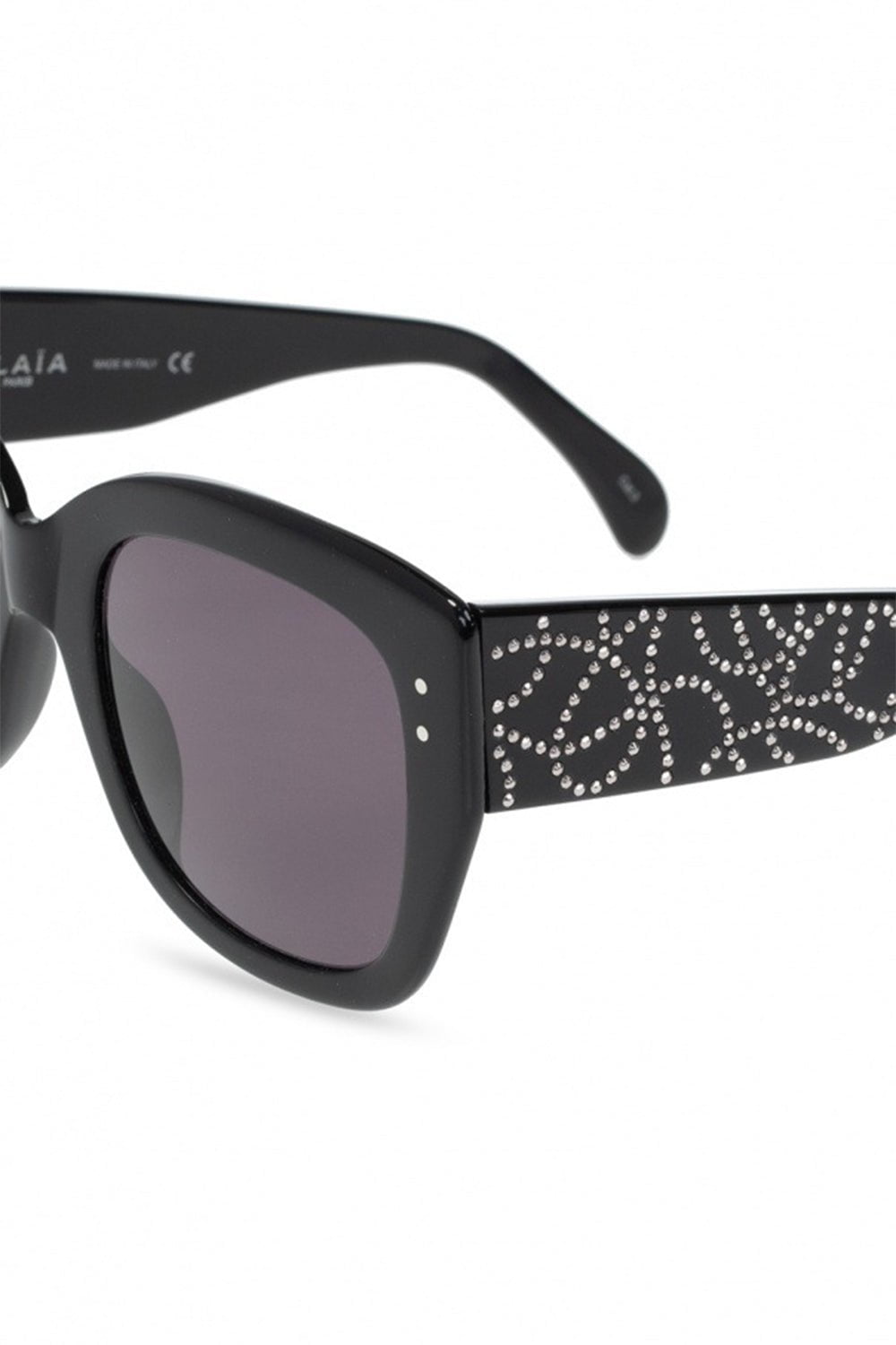 ALAÏA-Cat Eye Sunglasses-BLCK/GREY