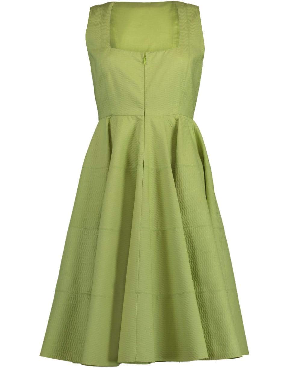 ALAÏA-Square Neck Zip Front Dress-