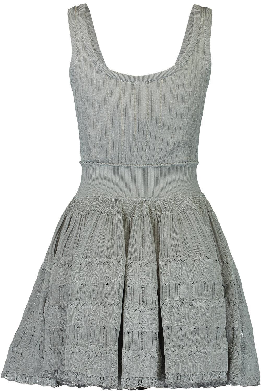 Crinoline Dress-GREEN-34-CLOTHINGDRESSCASUAL-ALAÏA