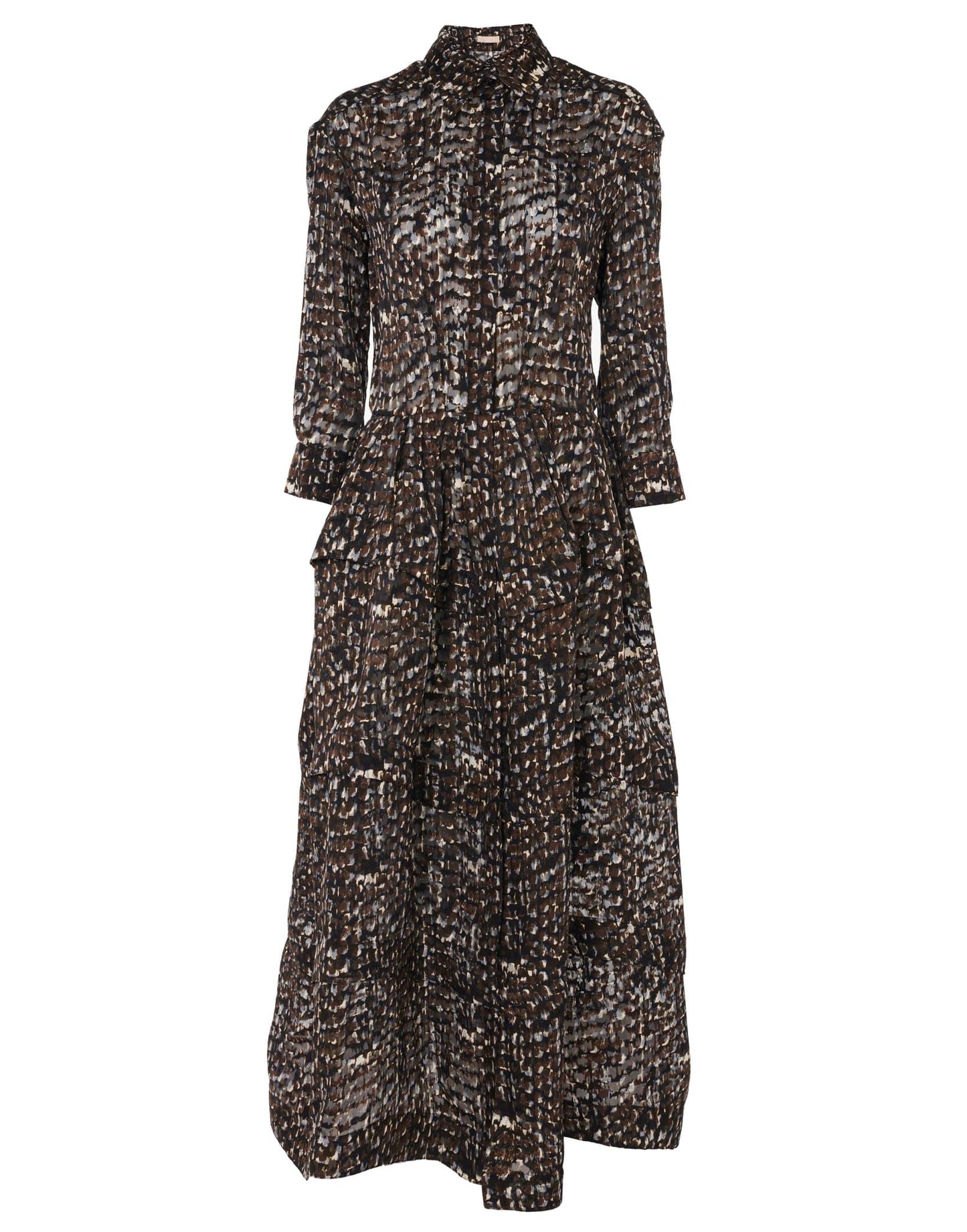 ALAÏA-Flower Print Dress-