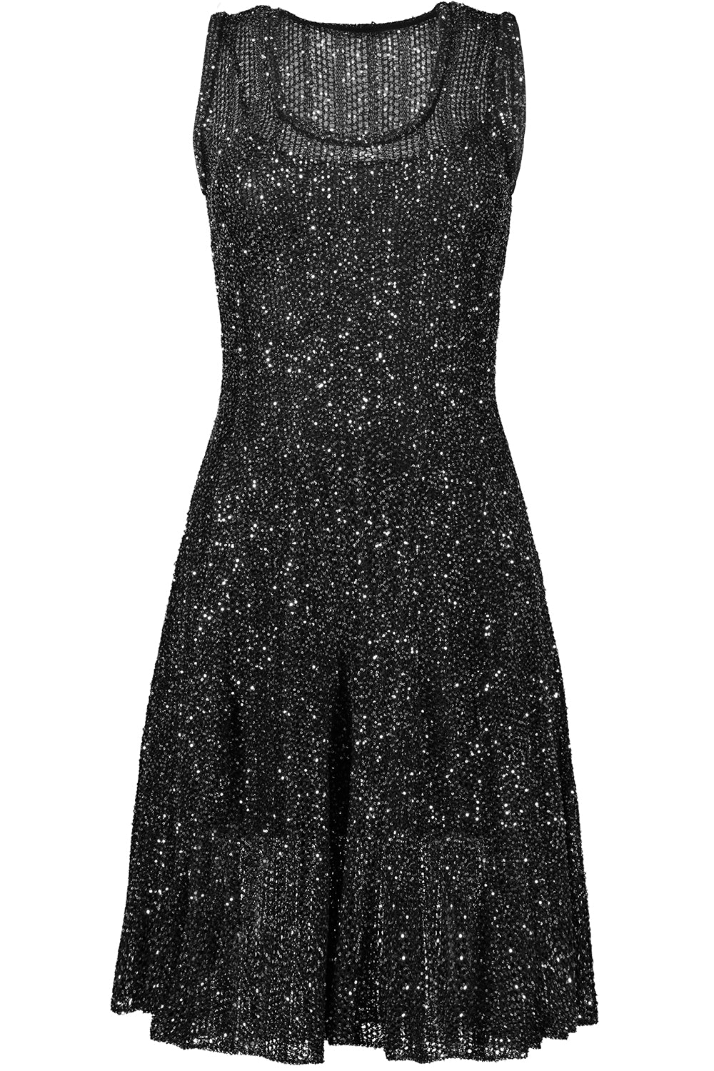 Sequined Mini Dress-NOIRARGN-38-CLOTHINGDRESSCOCKTAIL-ALAÏA
