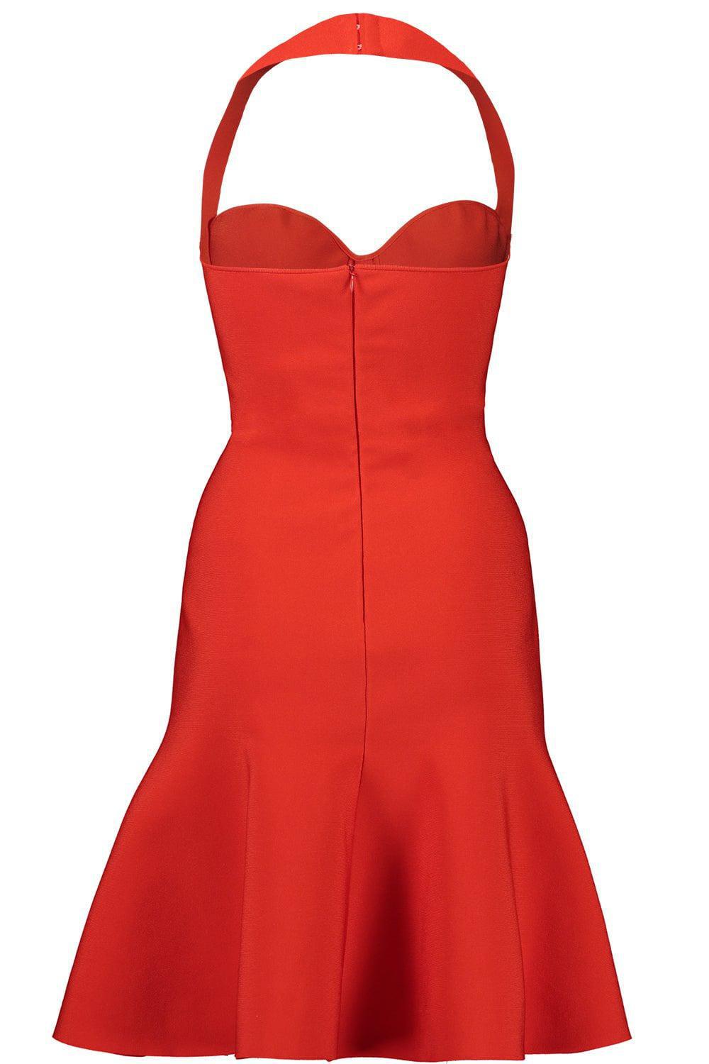 ALAÏA-Halterneck Mini Dress-