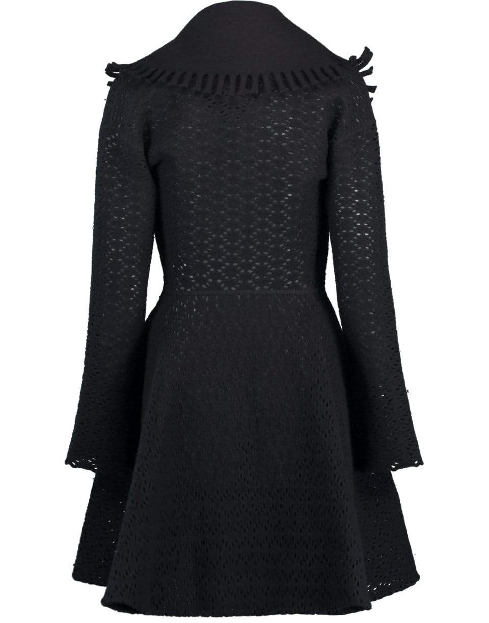 ALAÏA-Short Wool Lace Coat Jacket-