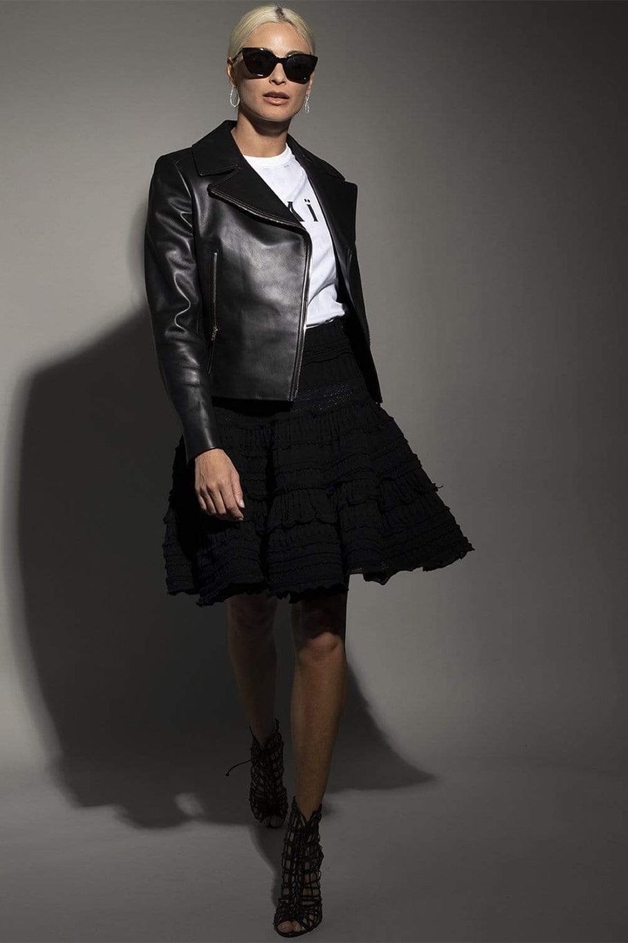 ALAÏA-Edition 2003 Leather Biker Jacket-