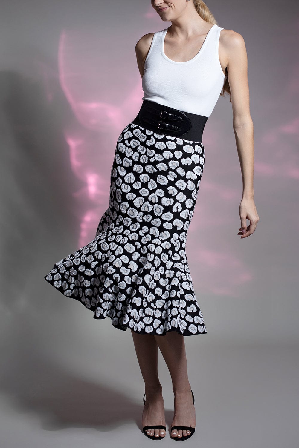 ALAÏA-Leopard Skirt-