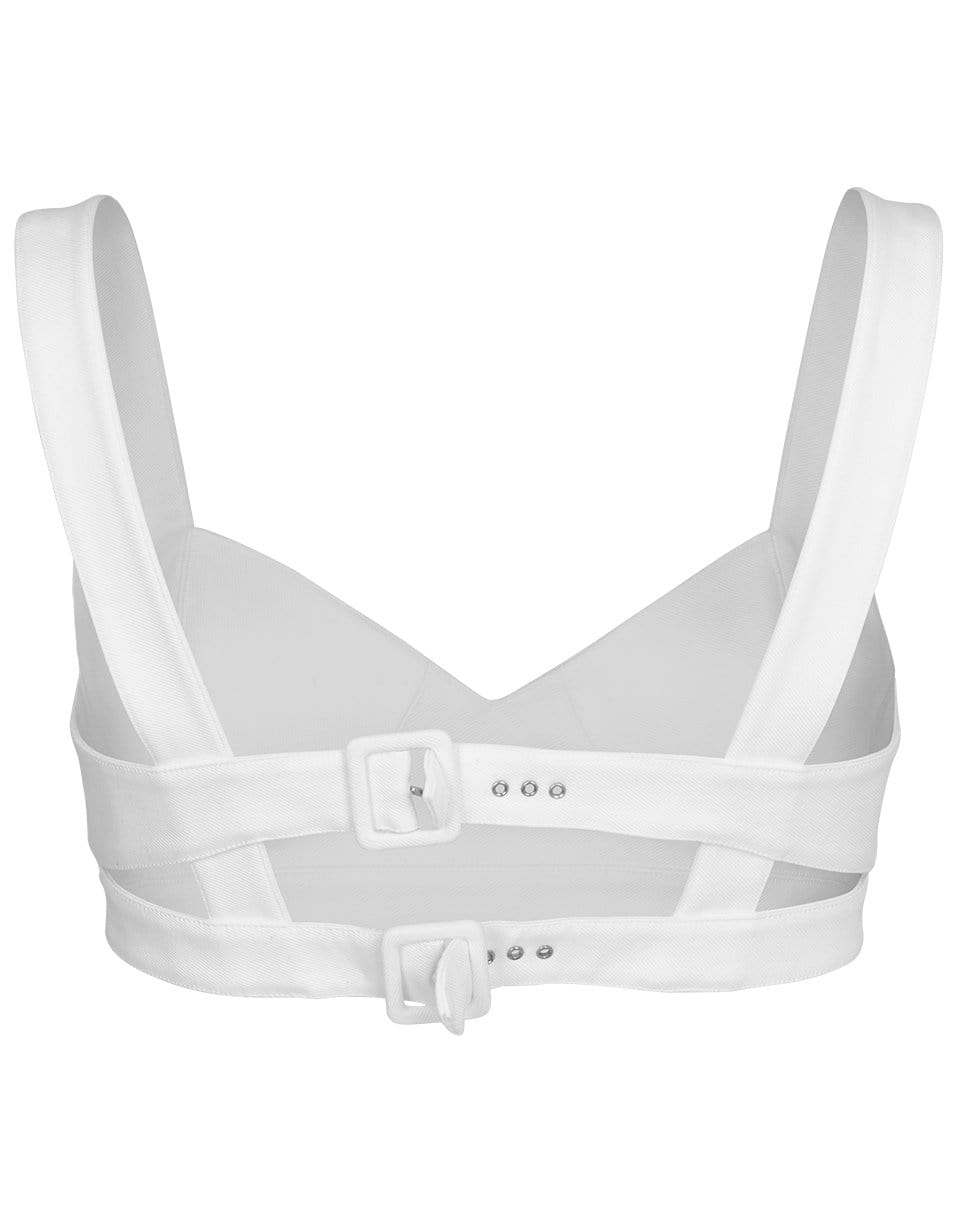 ALAÏA-Structured Bralette-BLANC