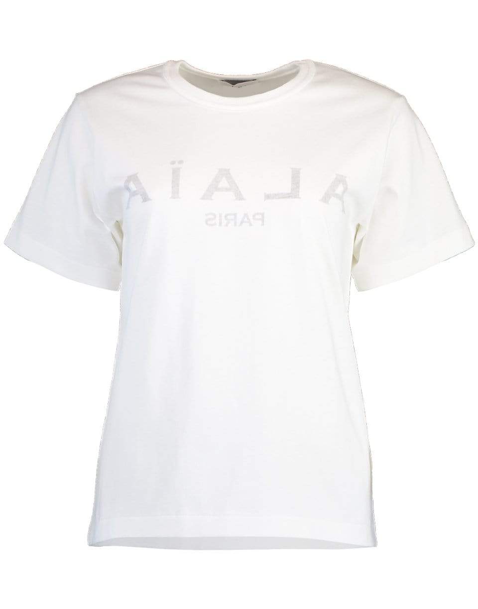 ALAÏA-Monogram Logo T-Shirt-