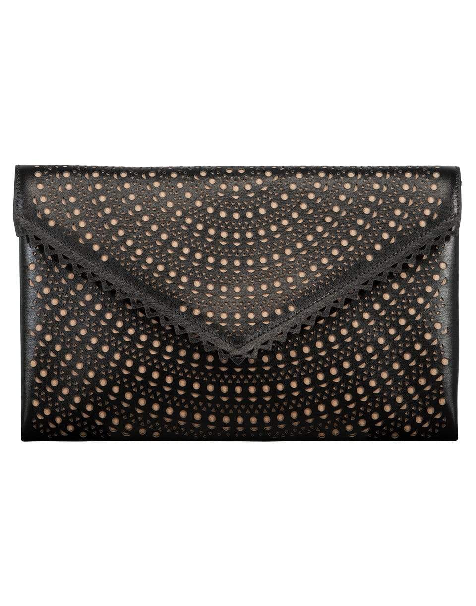 ALAÏA-Noir Sable Oum 26 Mini 2 Clutch-NOIR/SAB