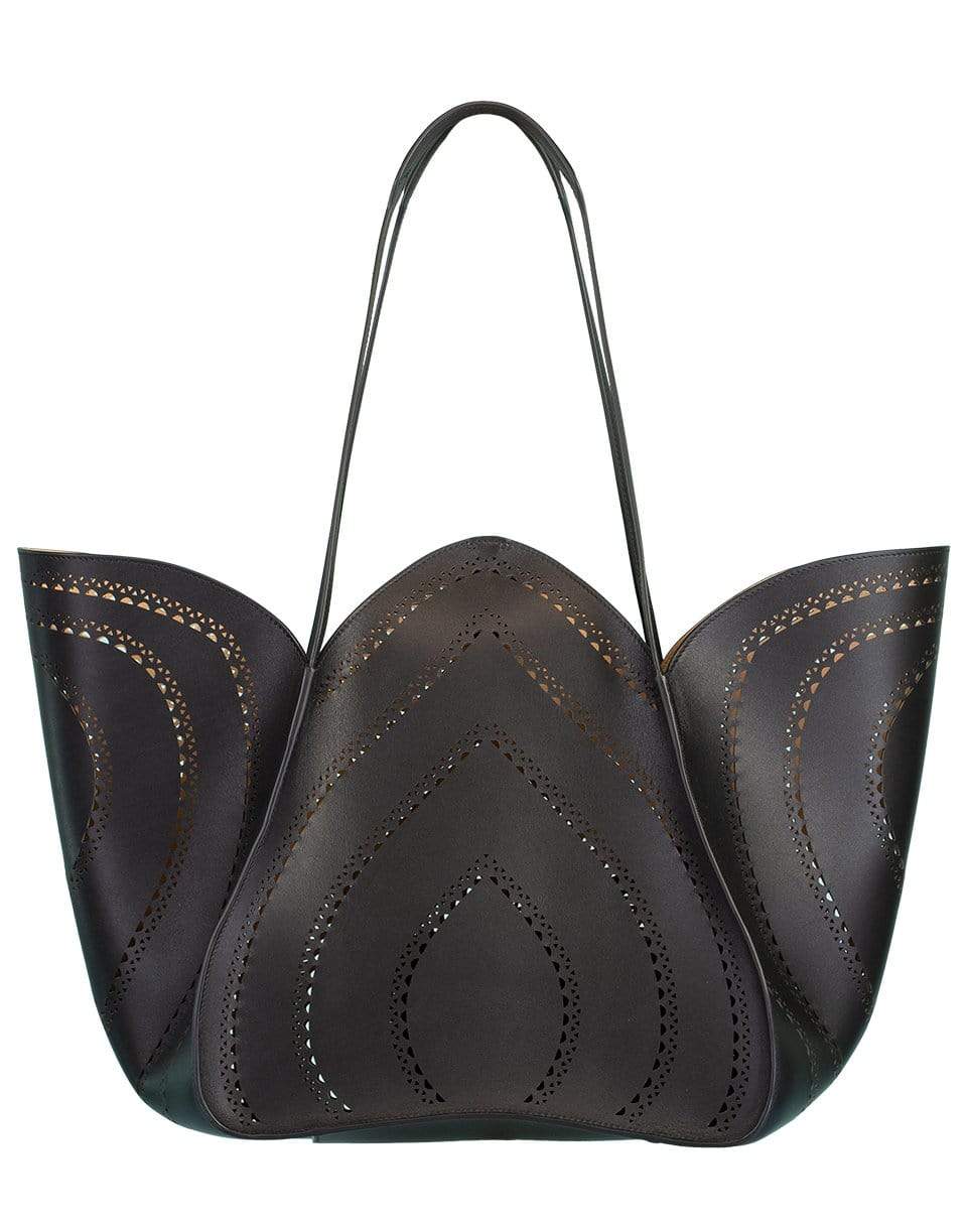 ALAÏA-Black Lili 24 Tote Bag-BLACK