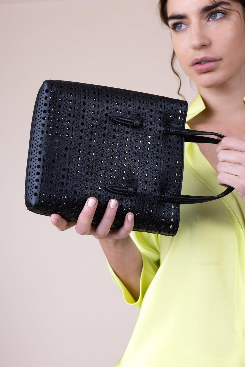 ALAÏA-Mina NS Tote - Noir-NOIR