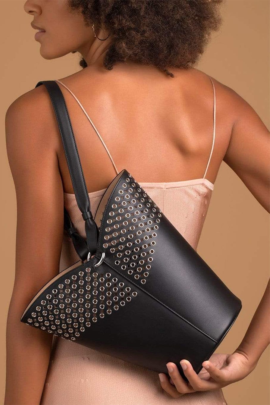 ALAÏA-Bucket Lili 14 Bag-NOIR