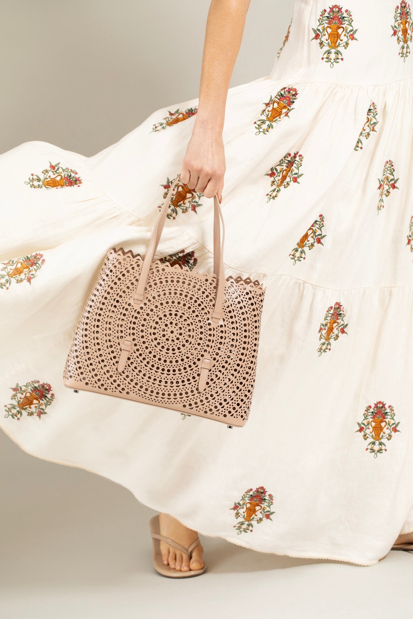 ALAÏA-Mina 32 Tote Bag-