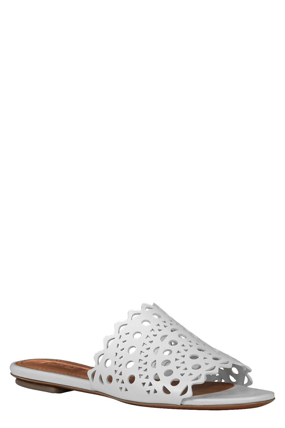 ALAÏA-Vienne Mule - Blanc-