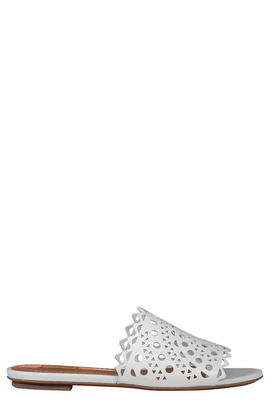 ALAÏA-Vienne Mule - Blanc-