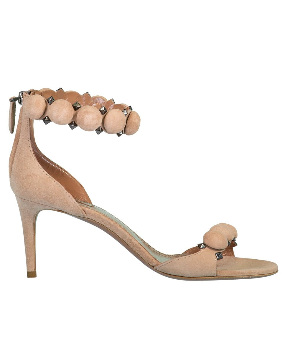 ALAÏA-Suede Bombe Sandals-