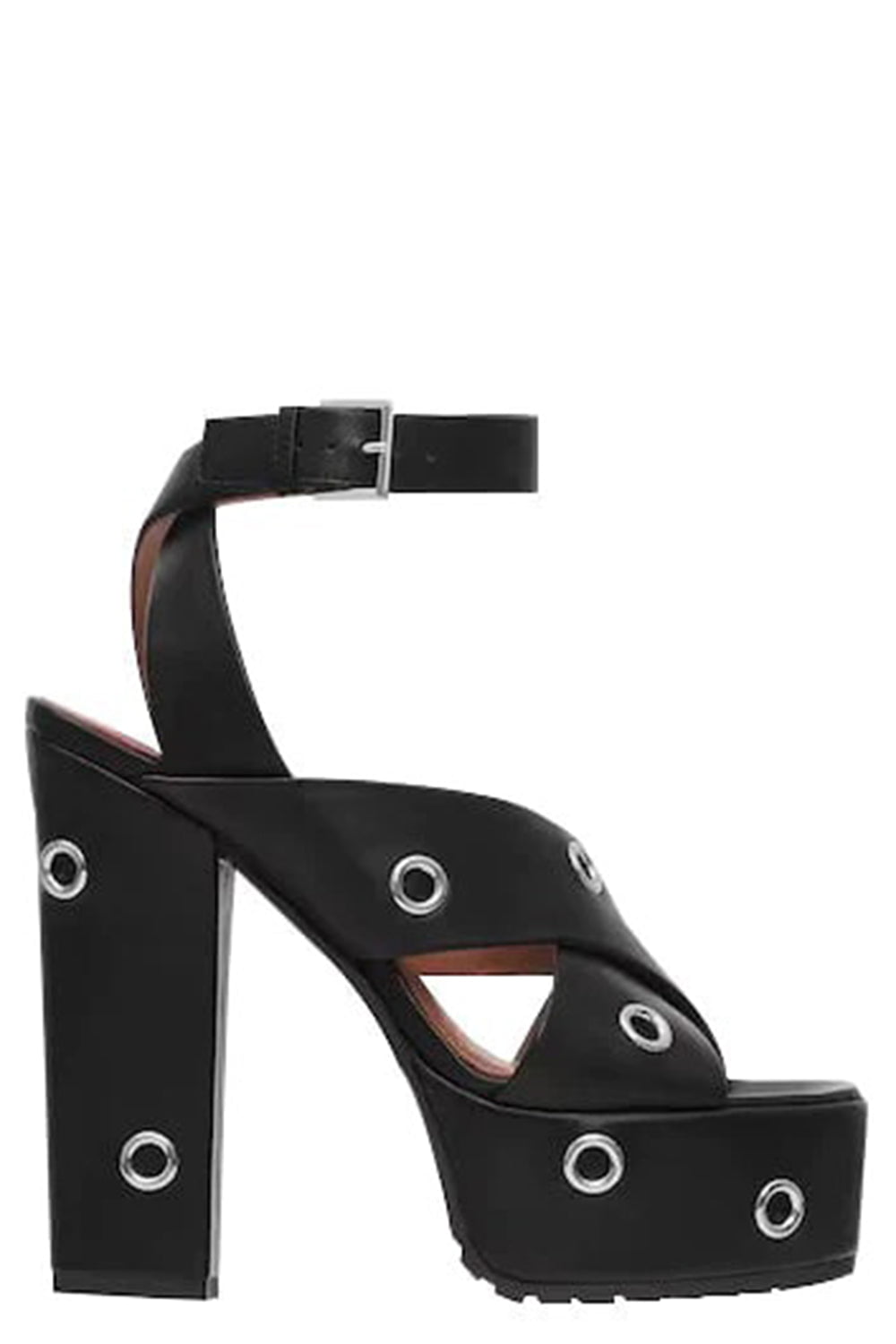ALAÏA-Grommet Platform Sandal-