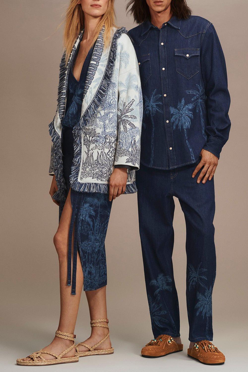 ALANUI-Jungle Toile De Jouy Cardigan-