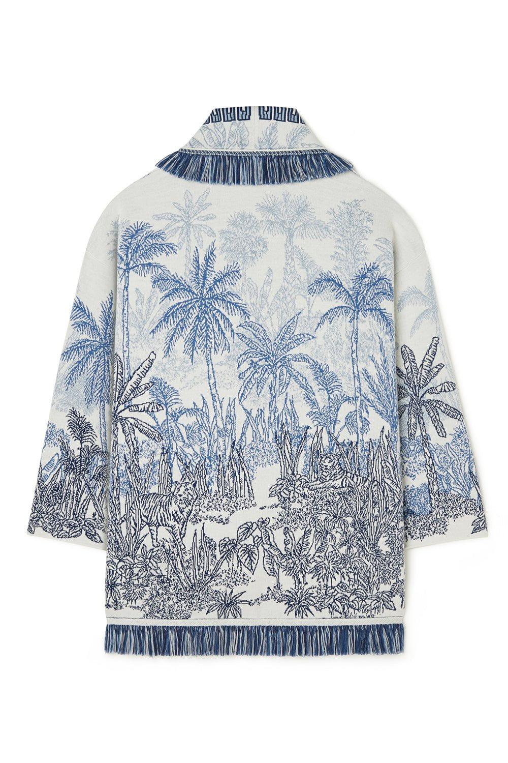 ALANUI-Jungle Toile De Jouy Cardigan-