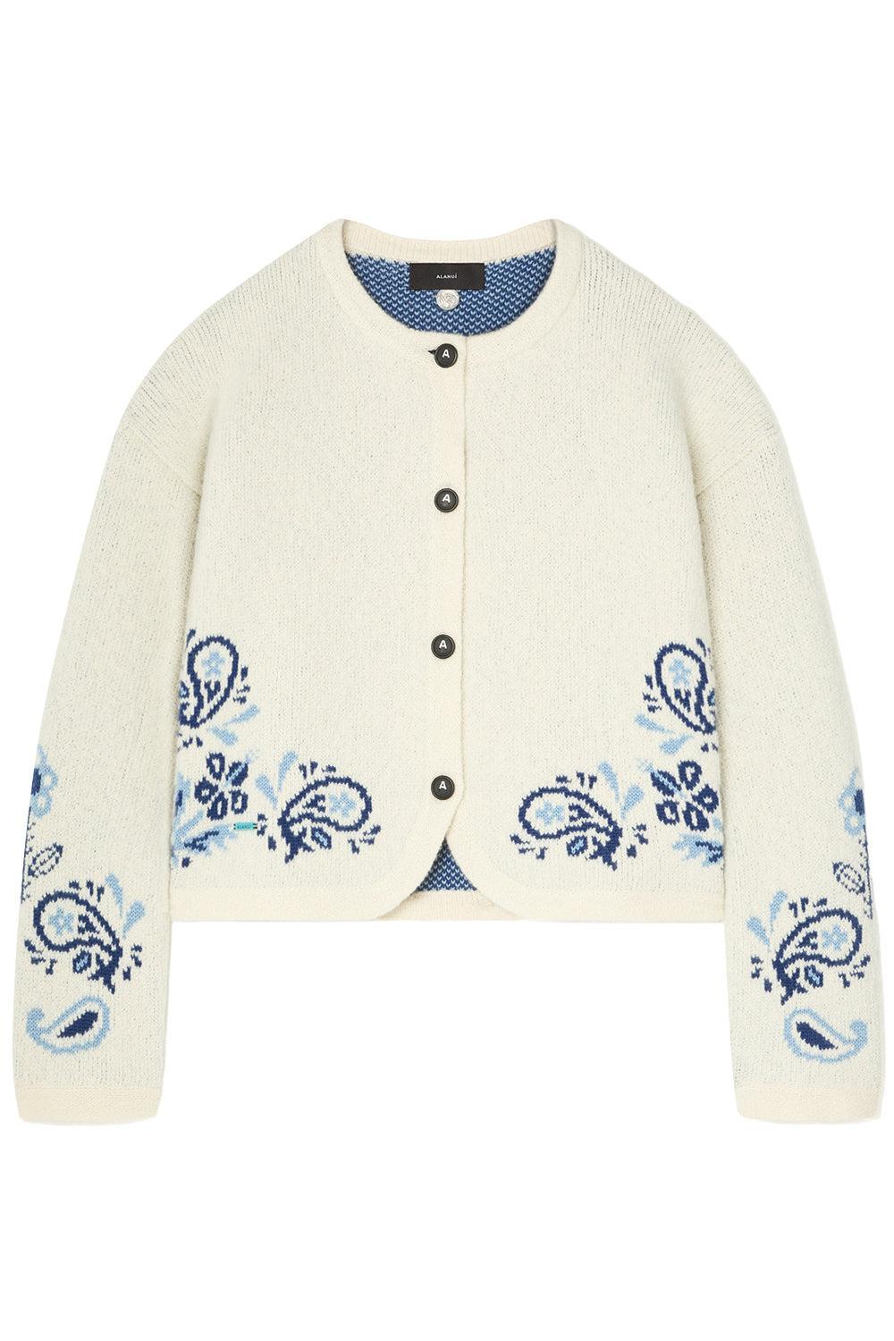 Island Roots Foulard Jacket-CREAM-XS-CLOTHINGTOPCARDIGAN-ALANUI