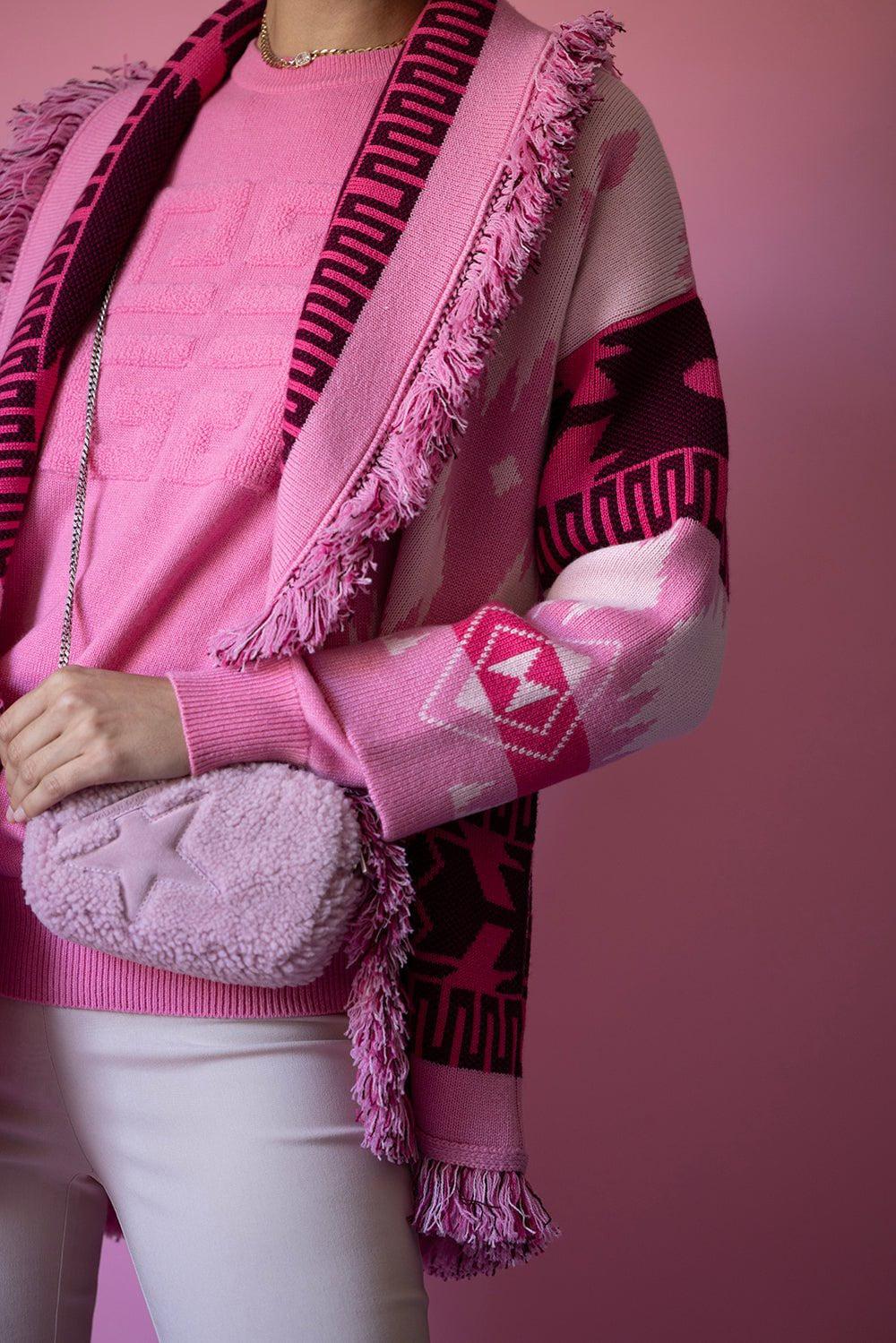 ALANUI-Icon Cardigan - Sweet Pink-
