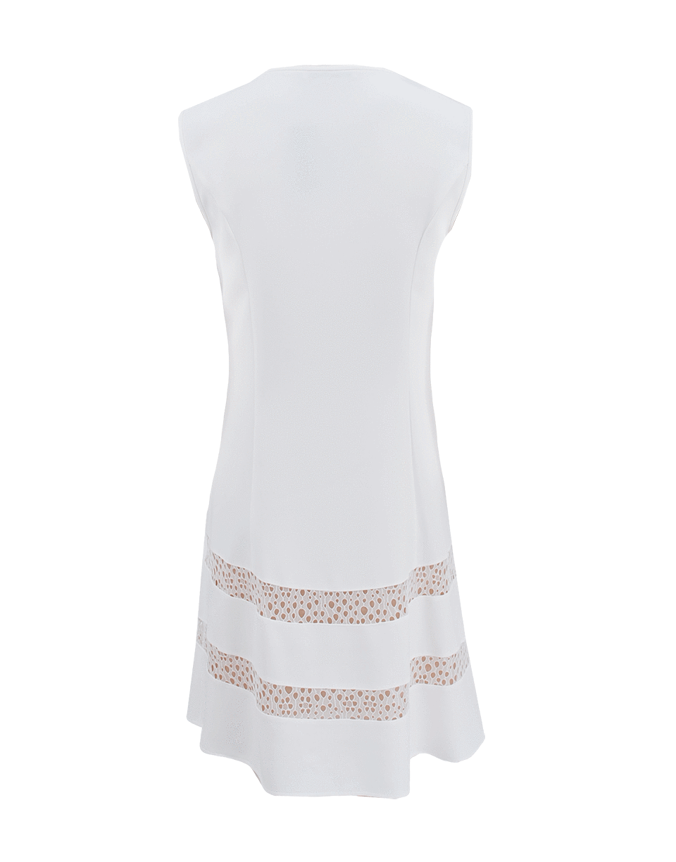 ALBERTA FERRETTI-Sleeveless Crewneck Cut Out Hem Dress-