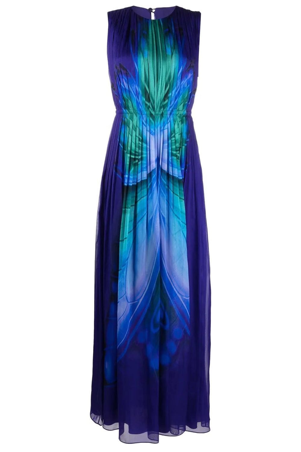 ALBERTA FERRETTI-Sleeveless Butterfly Gown-