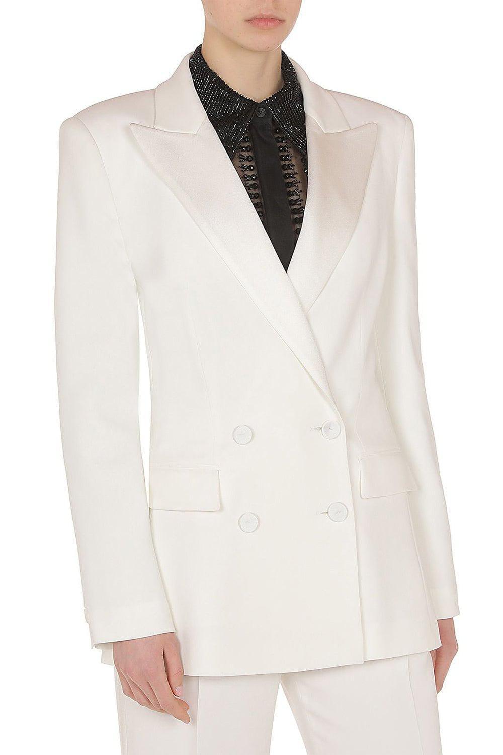 ALBERTA FERRETTI-Double Breasted Boyfriend Blazer-