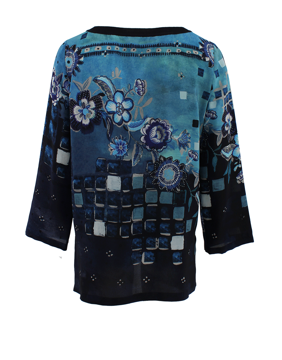 ALBERTA FERRETTI-Bateau Neck Tunic Top-